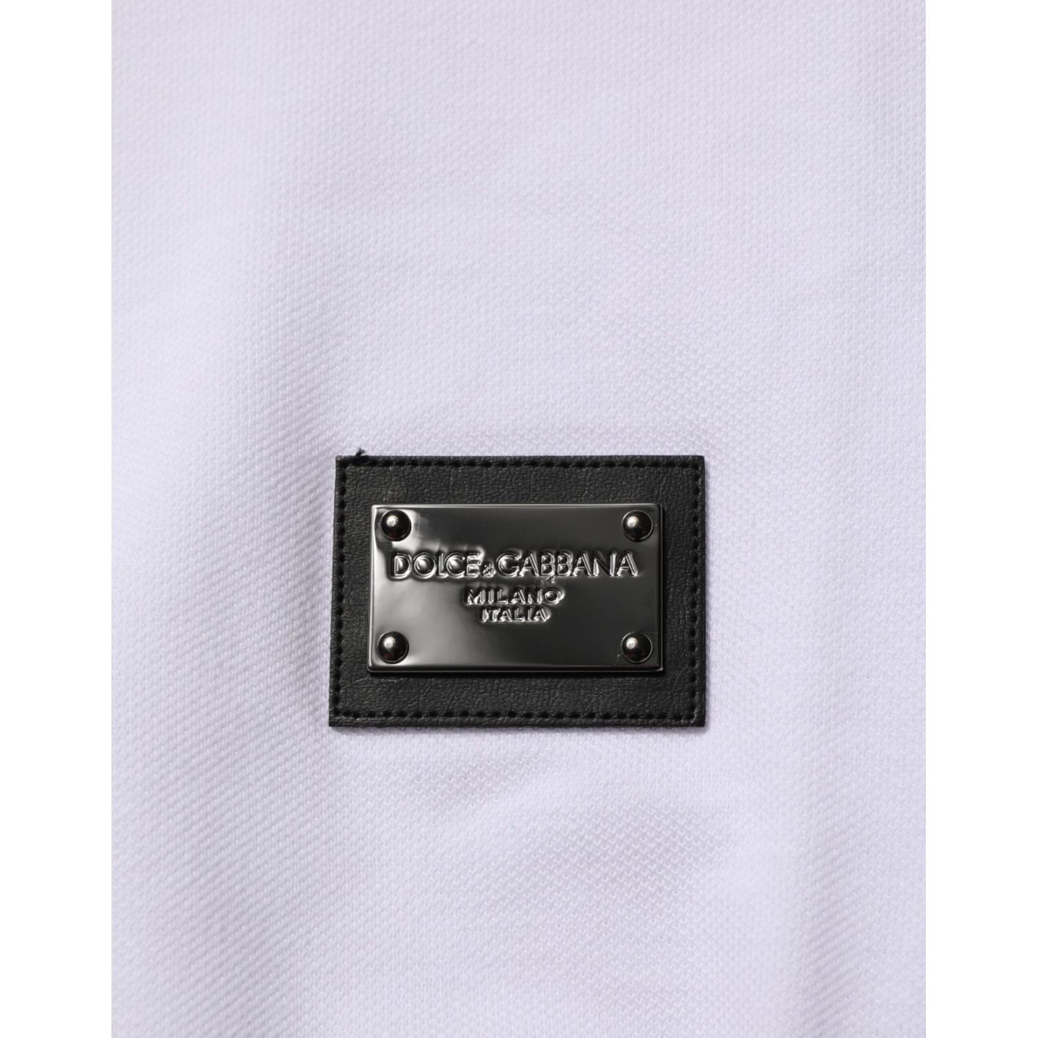 Dolce & Gabbana White Collared Short Sleeves Polo Men T-shirt