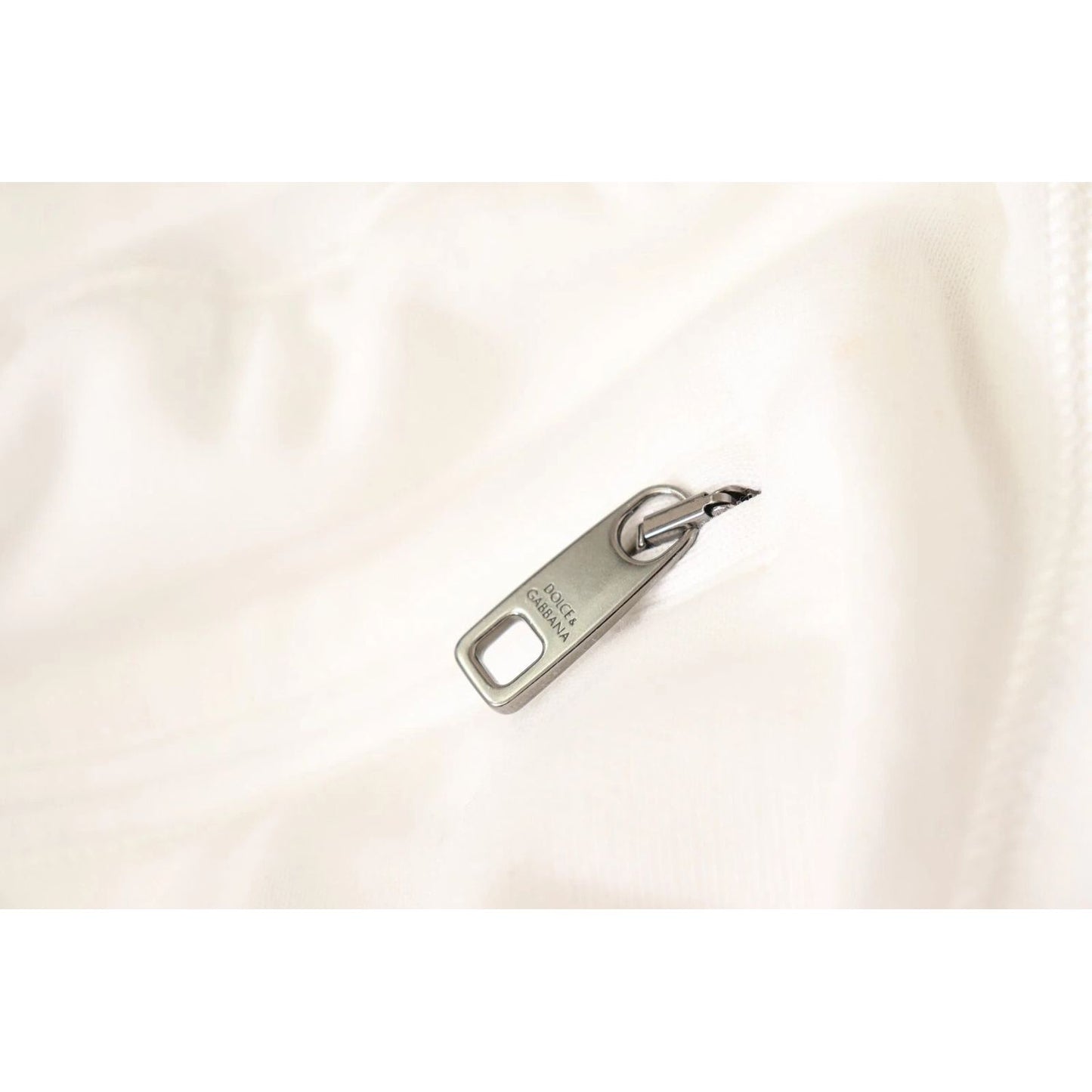 Dolce & Gabbana White Cotton Logo Patch Sweatpants Jogging Pants