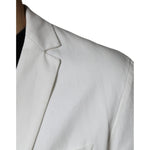 Dondup White Single Breasted One Button Dress Formal Blazer Dondup Gray