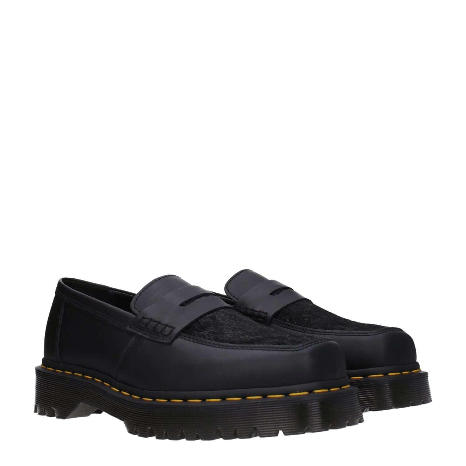 Dr. Martens Black Leather Slip-On Loafers