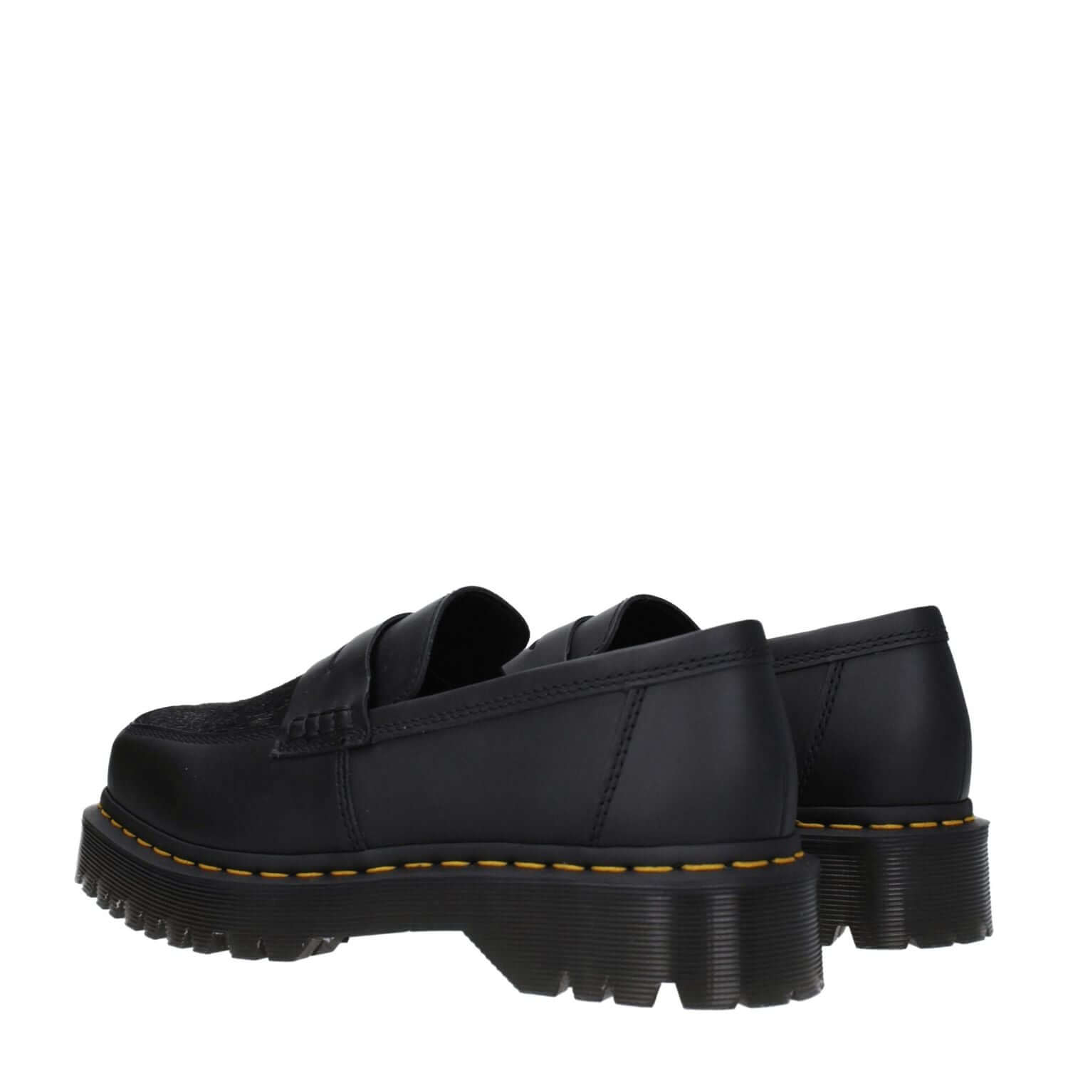 Dr. Martens Black Leather Slip-On Loafers