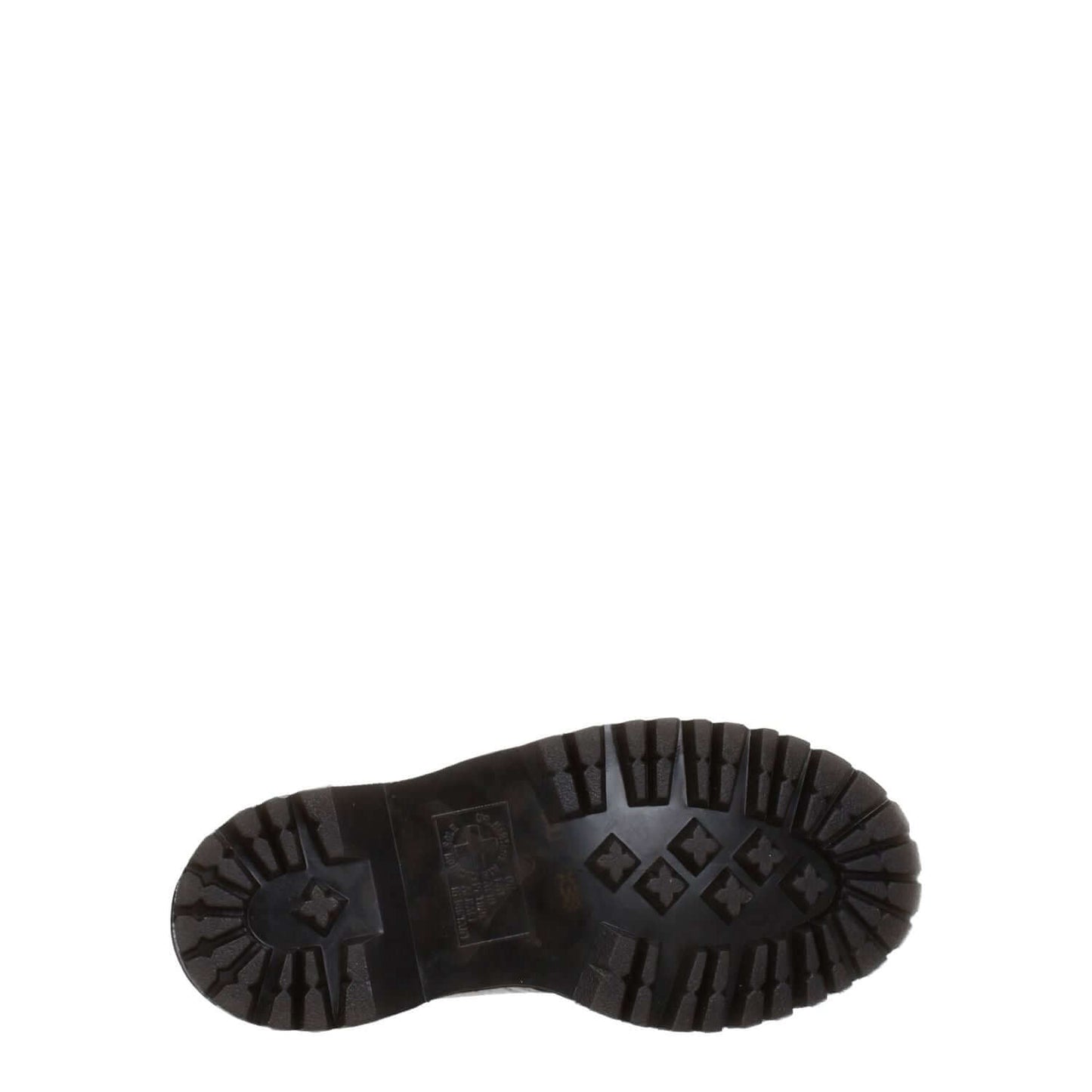 Sole of Dr. Martens Gray Leather Oxfords And Derbies showing rubber tread pattern, durable and stylish for casual wear.