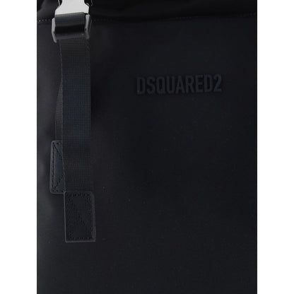 Dsquared² Black Nylon Backpack
