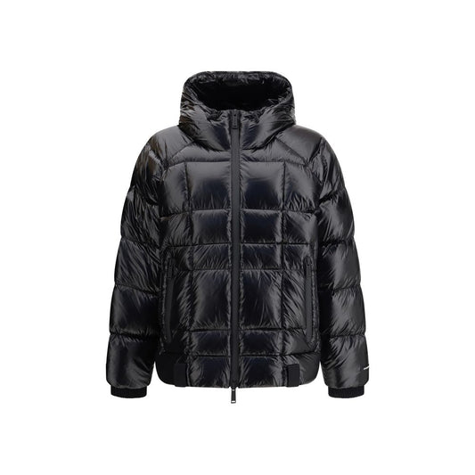 Dsquared² Black Polyamide Full-Length Jacket
