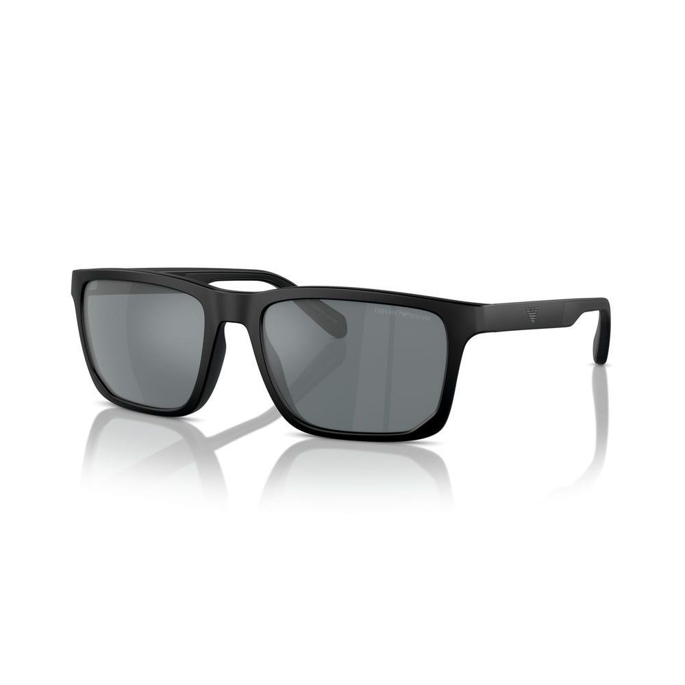 EMPORIO ARMANI MOD. EA 4219 Gent's sunglasses in black with gray lenses.
