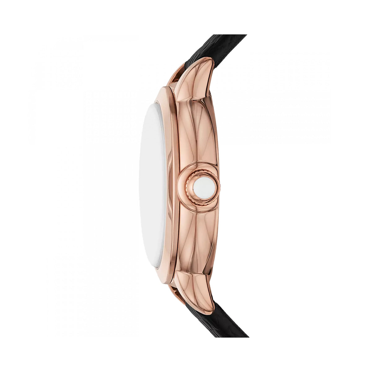 Side view of EMPORIO ARMANI WATCHES Mod. AR11631 with a 32mm case, designed for ladies, featuring official packaging.