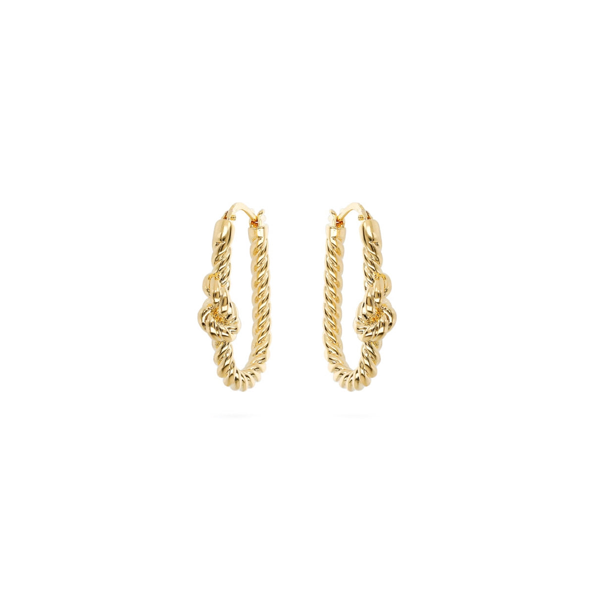 Photo of ETRUSCA JEWELS JEWELRY Mod. WSET00731.YG golden hoop earrings.