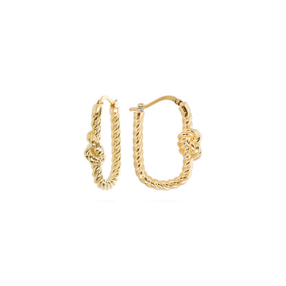 ETRUSCA JEWELS JEWELRY Mod. WSET00731.YG gold hoop earrings
