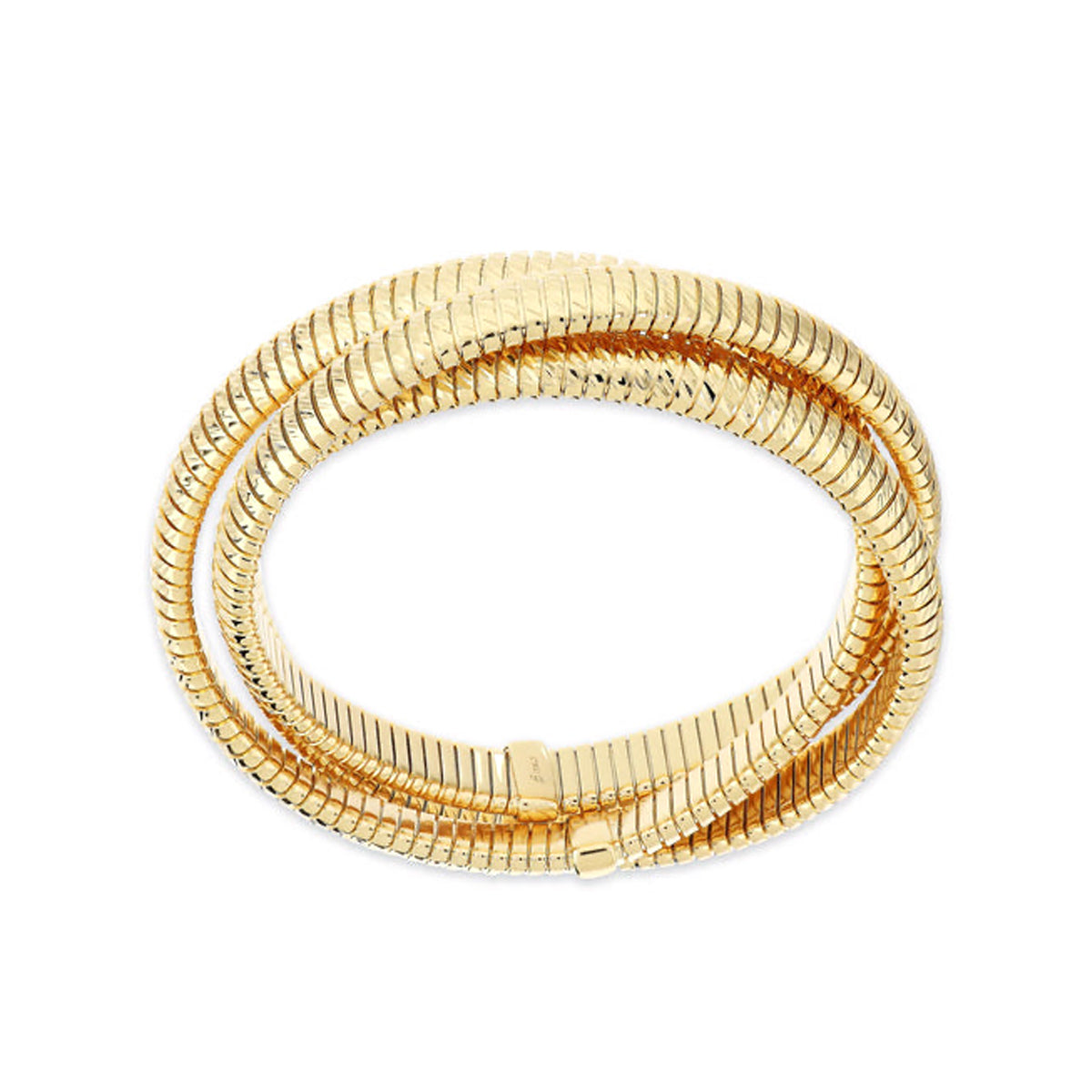 ETRUSCA JEWELS JEWELRY Mod. WSET00869.YG gold bracelet featuring elegant spiral design.
