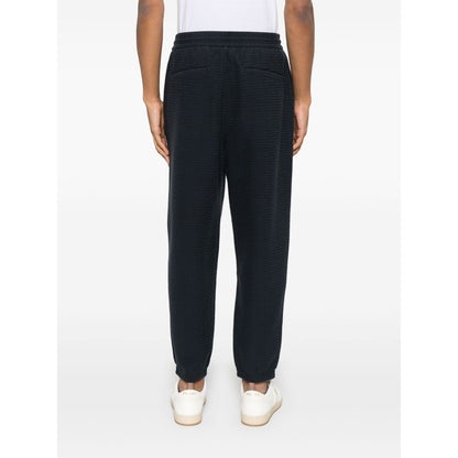 Emporio Armani ASV Lyocell blend jersey joggers with all-over lettering Trousers