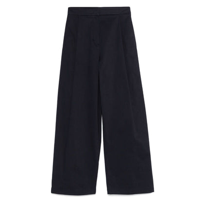 Emporio Armani Cotton Wide Leg Trousers Trousers