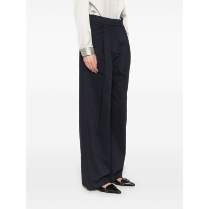 Emporio Armani Cotton Wide Leg Trousers Trousers