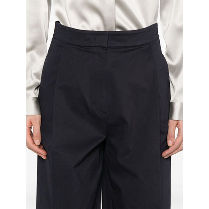 Emporio Armani Cotton Wide Leg Trousers Trousers