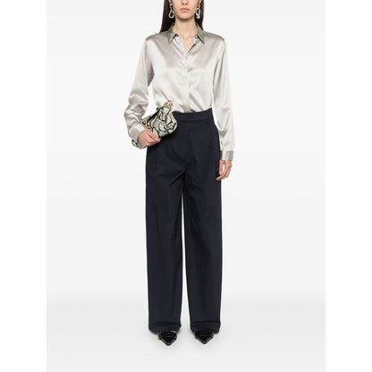 Emporio Armani Cotton Wide Leg Trousers Trousers