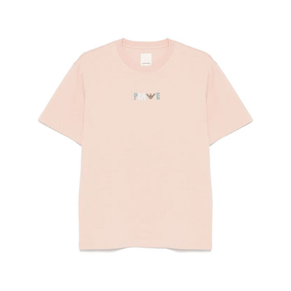 Emporio Armani T-shirts and Polos Beige Topwear