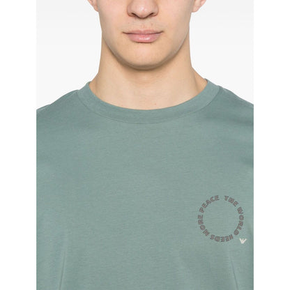 Emporio Armani T-shirts and Polos Green Topwear