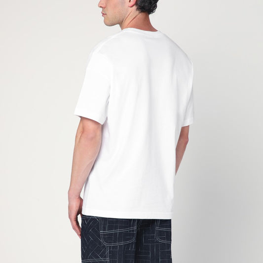 KENZO White cotton T-shirt with logo LDin,Men,Men > Clothing,Men > Clothing > Topwear,Yes Eu FF55TS4894SGCO/R_KENZO-01_323