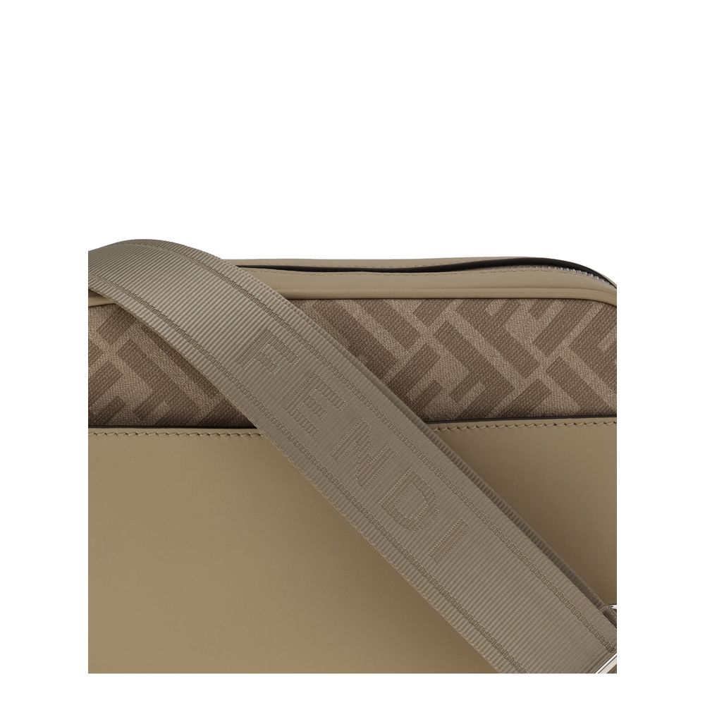 Fendi Beige Leather Shoulder Bag