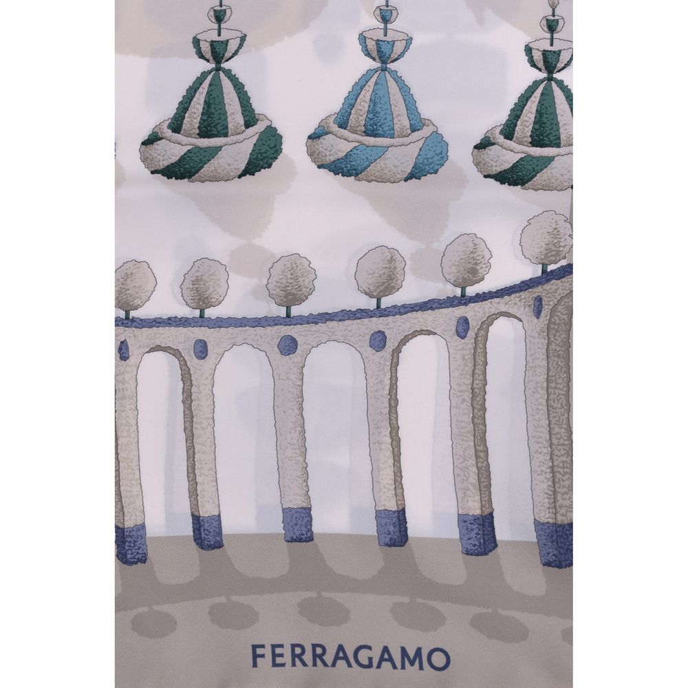 Ferragamo Multicolor Silk Scarf