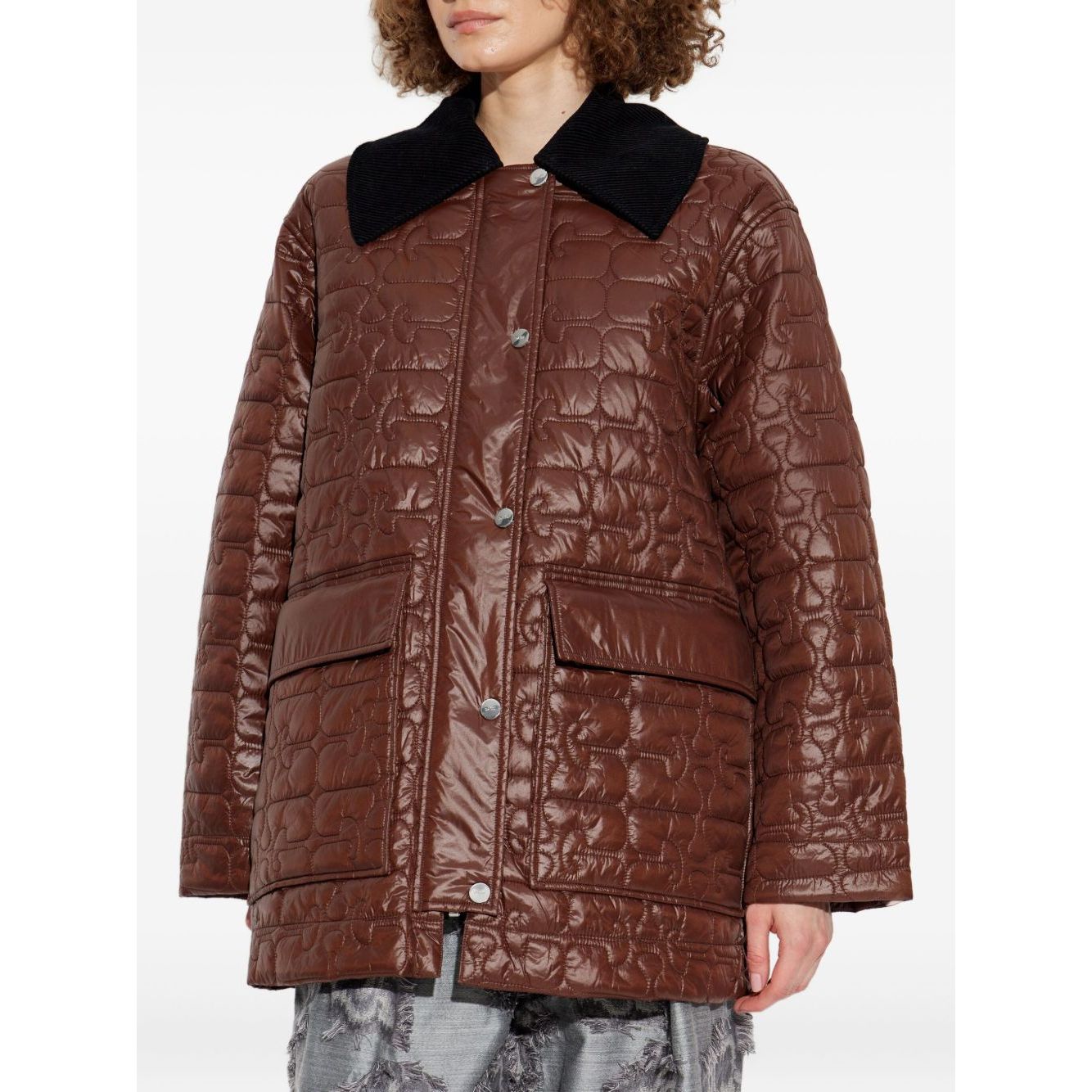 GANNI Jackets Brown