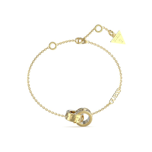 GUESS JEWELS JEWELRY Mod. JUBB03282JWYGS delicate gold bracelet with triangle charm, elegant accessory