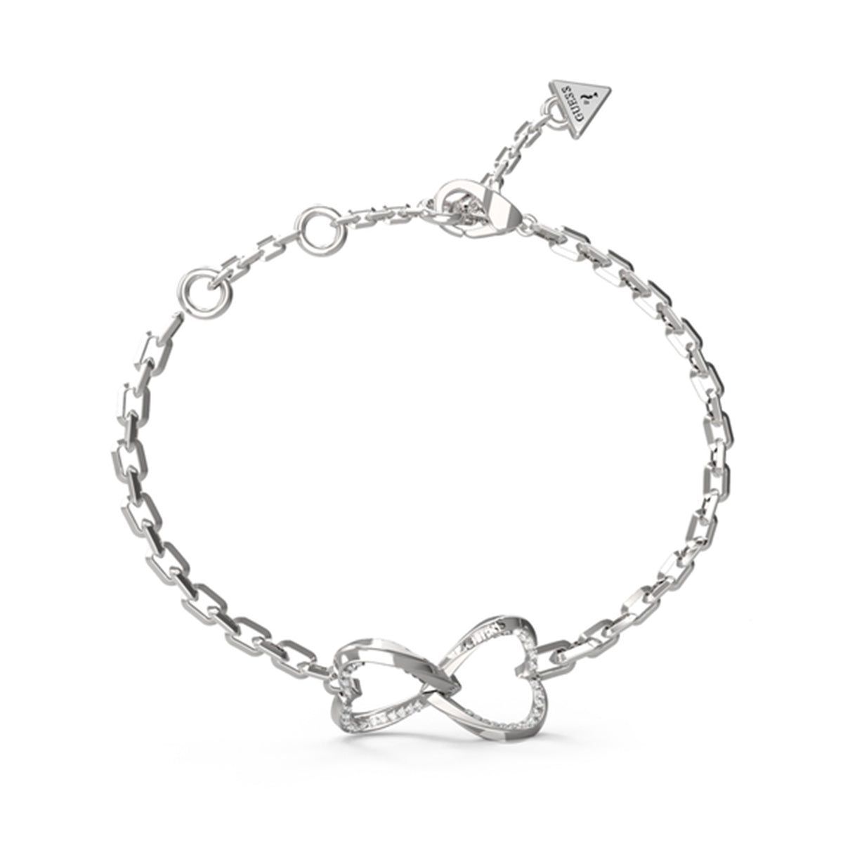 GUESS JEWELS JEWELRY Mod. JUBB04618JWRHS silver bracelet with infinity charm