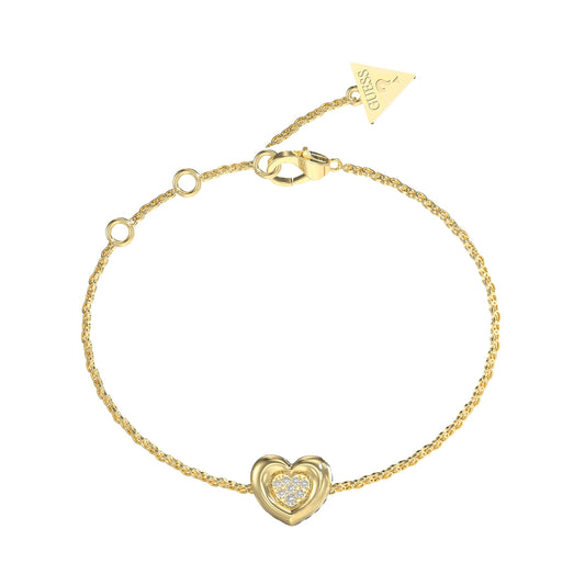 GUESS JEWELS JEWELRY Mod. JUBB05461JWYGS gold heart bracelet