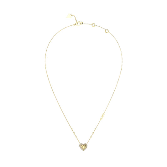 GUESS JEWELS JEWELRY Mod. JUBN05018JWYGT-U heart pendant necklace in gold