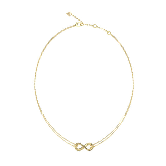 GUESS JEWELS JEWELRY Mod. JUBN05049JWYGT-U gold infinity necklace