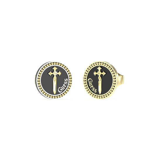 GUESS JEWELS JEWELRY Mod. JUME04021JWYGBKT-U gold cross earrings
