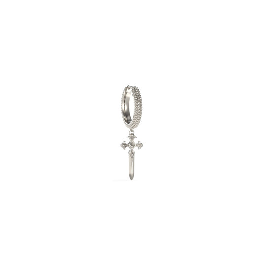 Silver earring with cross pendant from GUESS JEWELS JEWELRY Mod. JUME04025JWSTT-U collection
