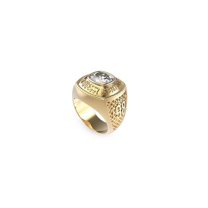 GUESS JEWELS JEWELRY Mod. JUMR01375JWYG66 gold ring with gemstone