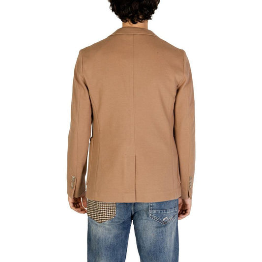 Gianni Lupo Beige Cotton Blazer GI-14787200309-IT44 | S