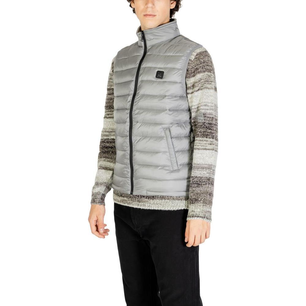 Gianni Lupo Gray Polyamide Sleveless Jacket GI-14787400136-IT52 | XL