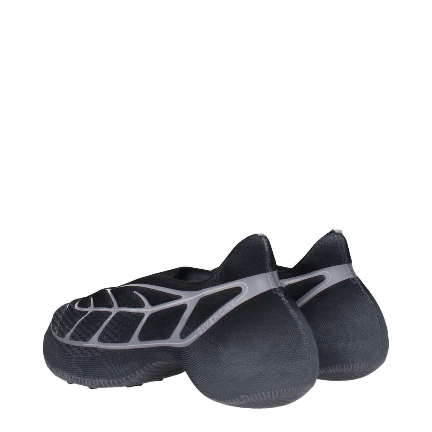 Givenchy Gray Fabric Athletic Sneakers, casual style with side logo, rubber sole, mid heels, round toe, MPN BH0076H1E4002.