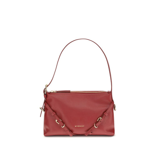 Givenchy Red Calf Leather Bos Taurus Shoulder Bag with gold-tone details