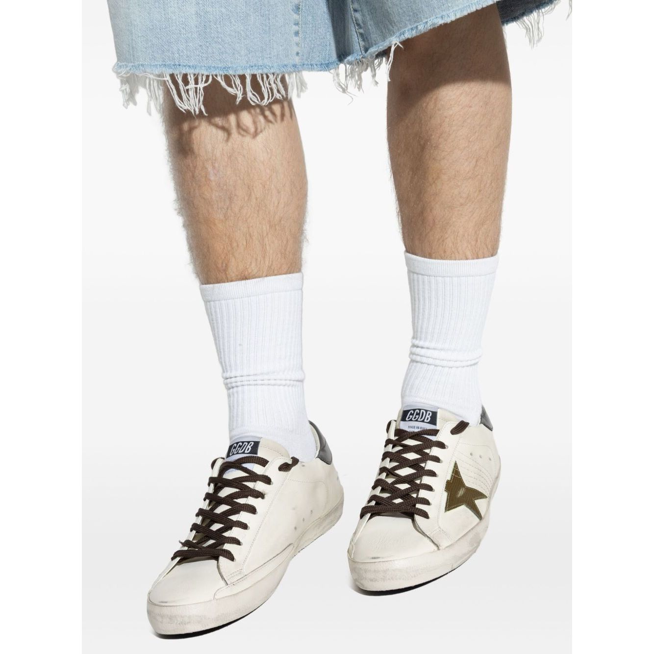 Golden Goose Super-Star in nappa leather with leather star and leather heel tab