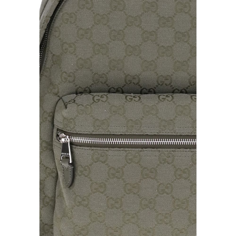 Gucci Green Cotton Backpack