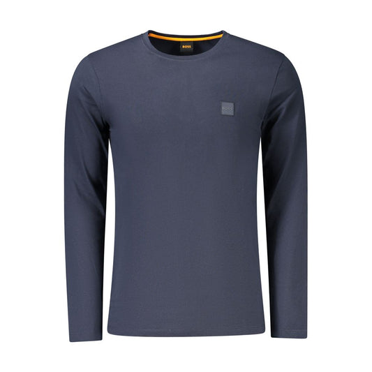 Hugo Boss Blue Cotton Men T-Shirt BO-39724-S