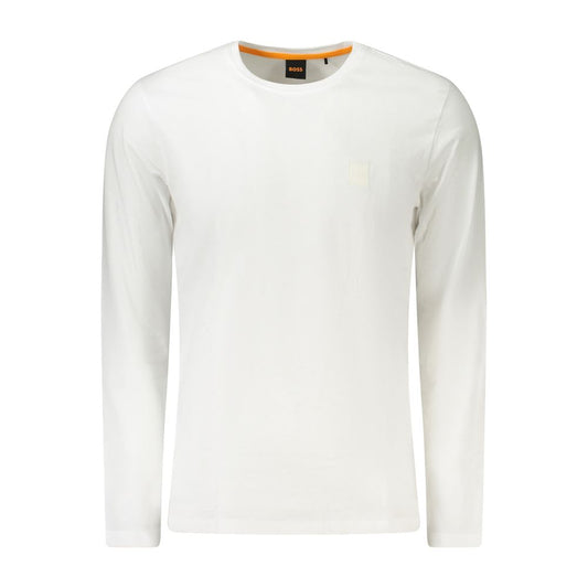 Hugo Boss White Cotton Men T-Shirt BO-39637-S