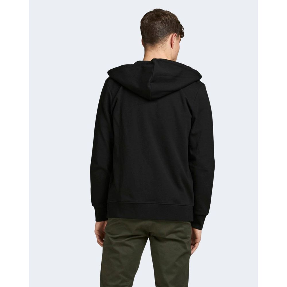 Jack Jones Black Cotton Hoodie