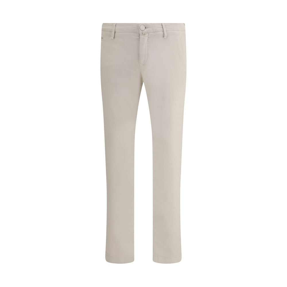 Jacob Cohen Beige Cotton Casual Pants - Slim Fit, Comfortable and Stylish for Formal or Casual Looks, AW25 Collection