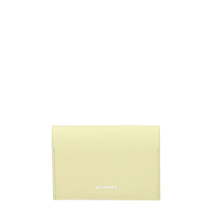 Jil Sander Yellow Leather Cardholder