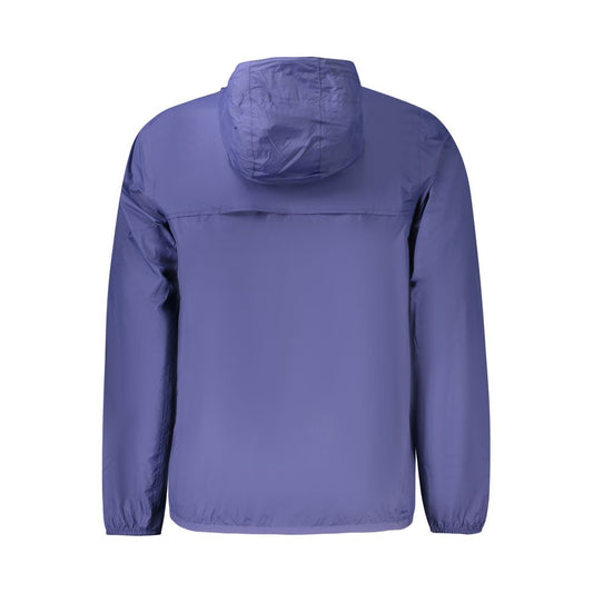 K-WAY Blue Polyamide Men Jacket KW-38781-XXL