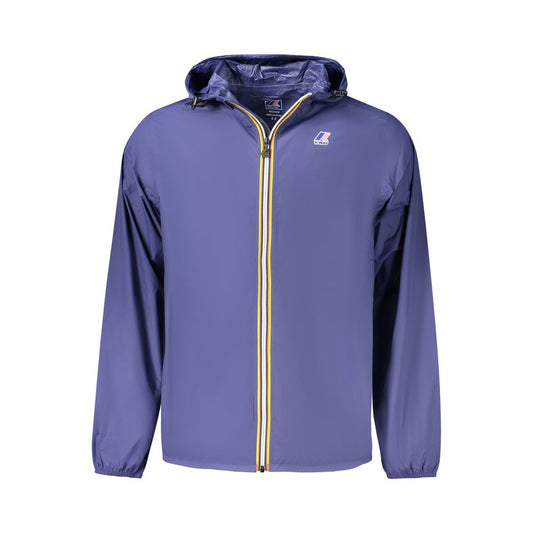 K-WAY Blue Polyamide Men Jacket KW-38781-XXL