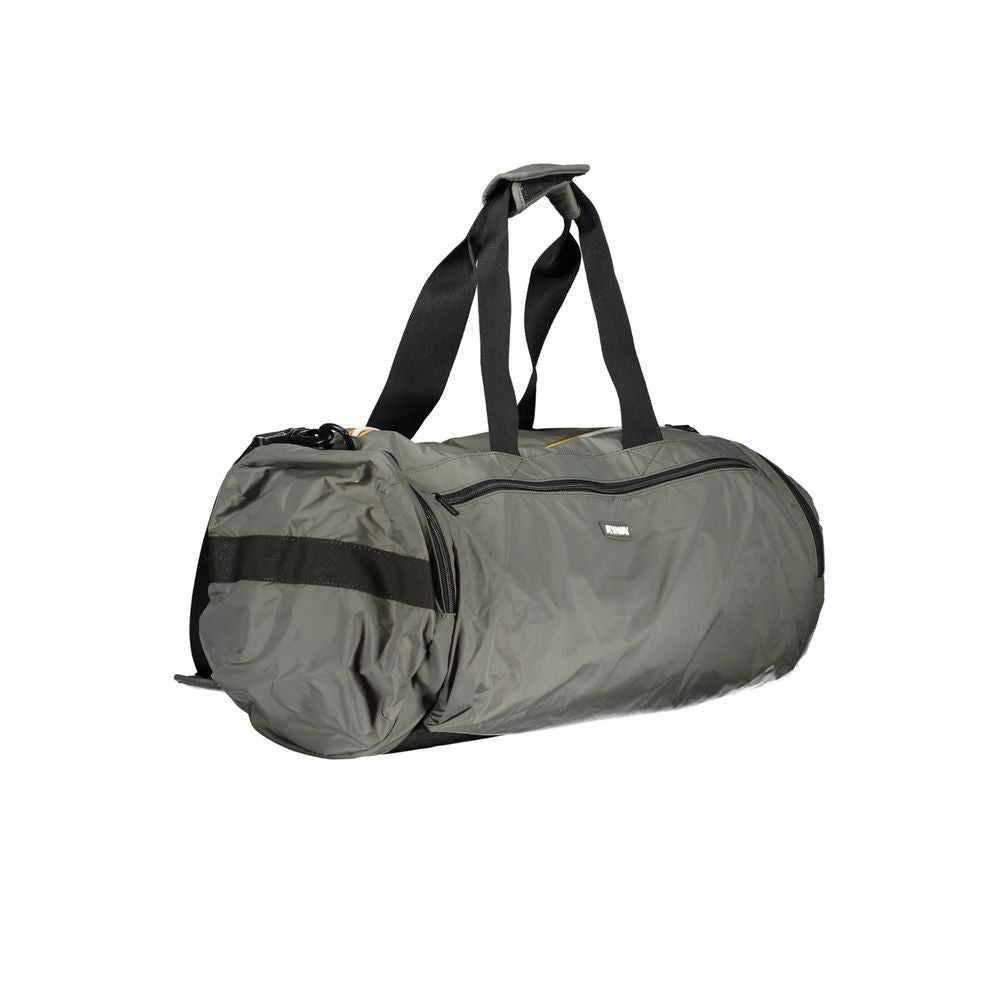 K-WAY Green Polyamide Luggage And Travel bag with adjustable strap and pockets