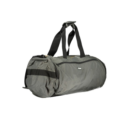K-WAY Green Polyamide Luggage And Travel bag with adjustable strap and pockets