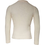 KANGRA Beige Wool Knit Long Sleeve Round Neck Pullover Sweater TSH87007-46