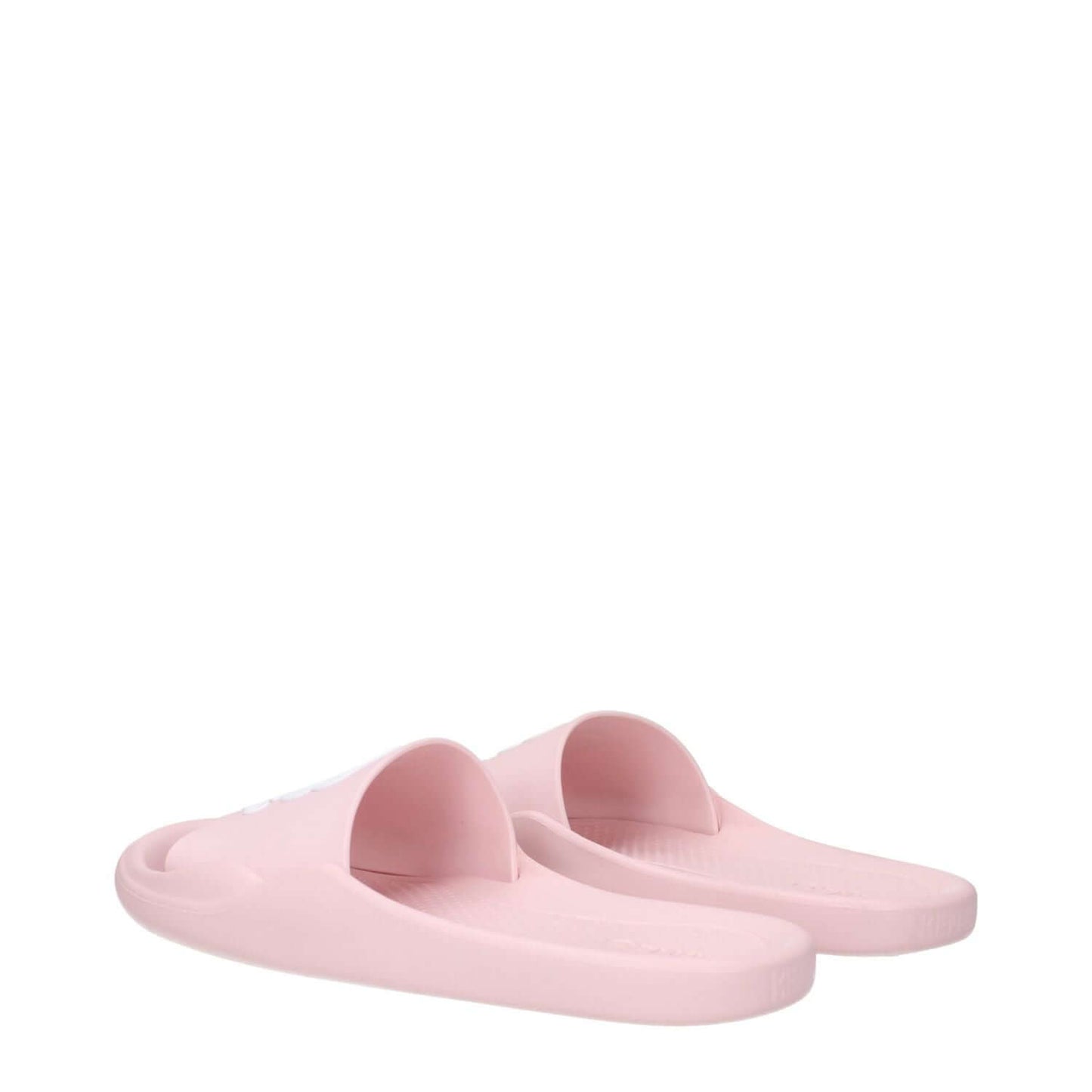 Kenzo Pink Cotton Slippers with open toe design and rubber sole featuring a front logo, casual style, MPN FE52MU110P5134.