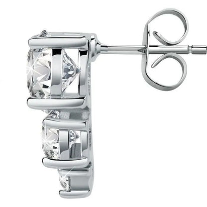 Side view of LA PETITE STORY JEWELRY Mod. LPS02ARQ129 earring showcasing its intricate design with sparkling elements.